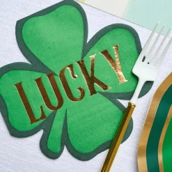 Lucky Clover St. Patrick's Day Dessert Napkins 16ct