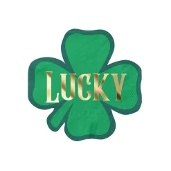 Lucky Clover St. Patrick's Day Dessert Napkins 16ct