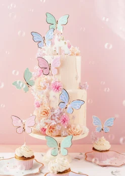 Magical Butterfly Cake Toppers 9ct