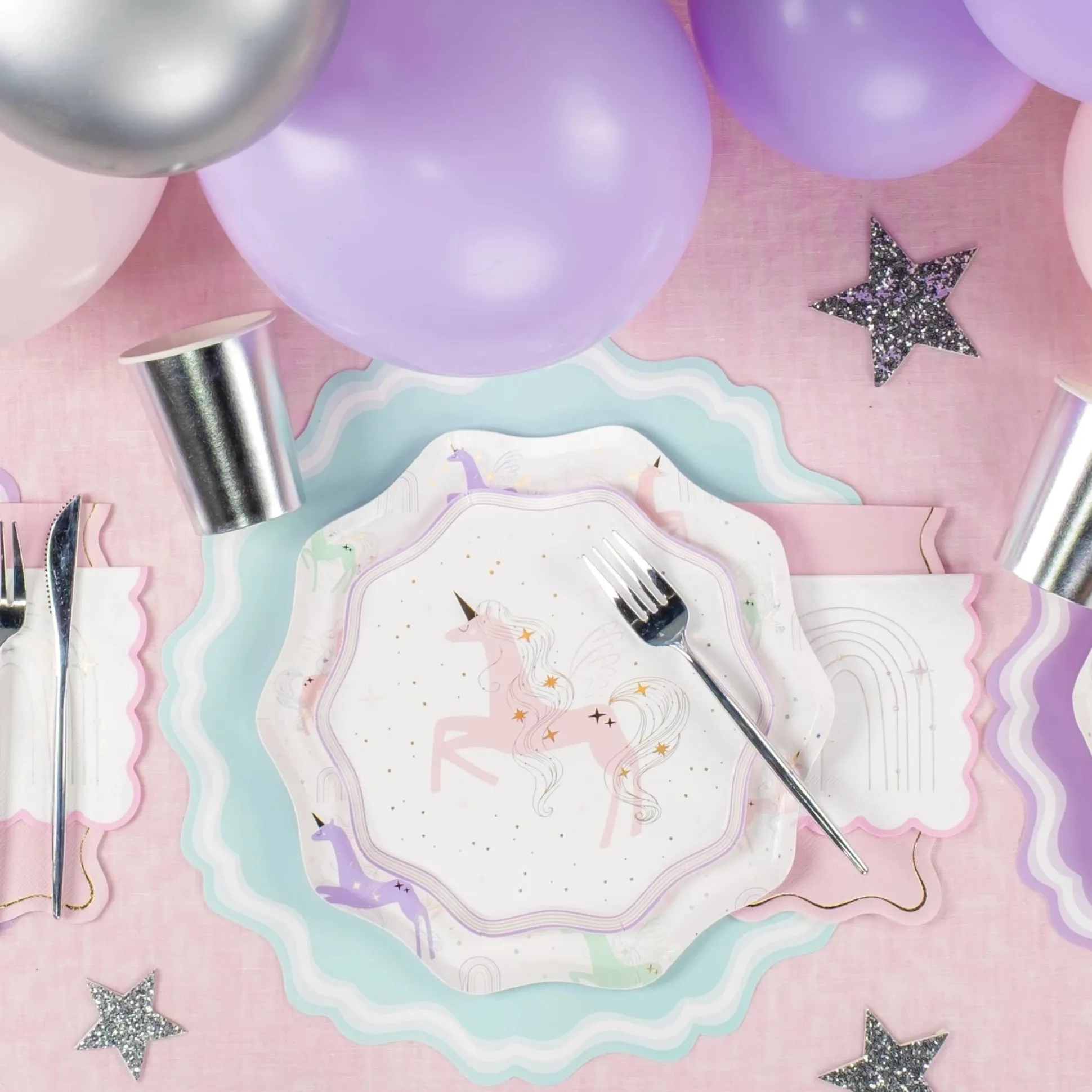 Magical Unicorn Dessert Plates 8ct