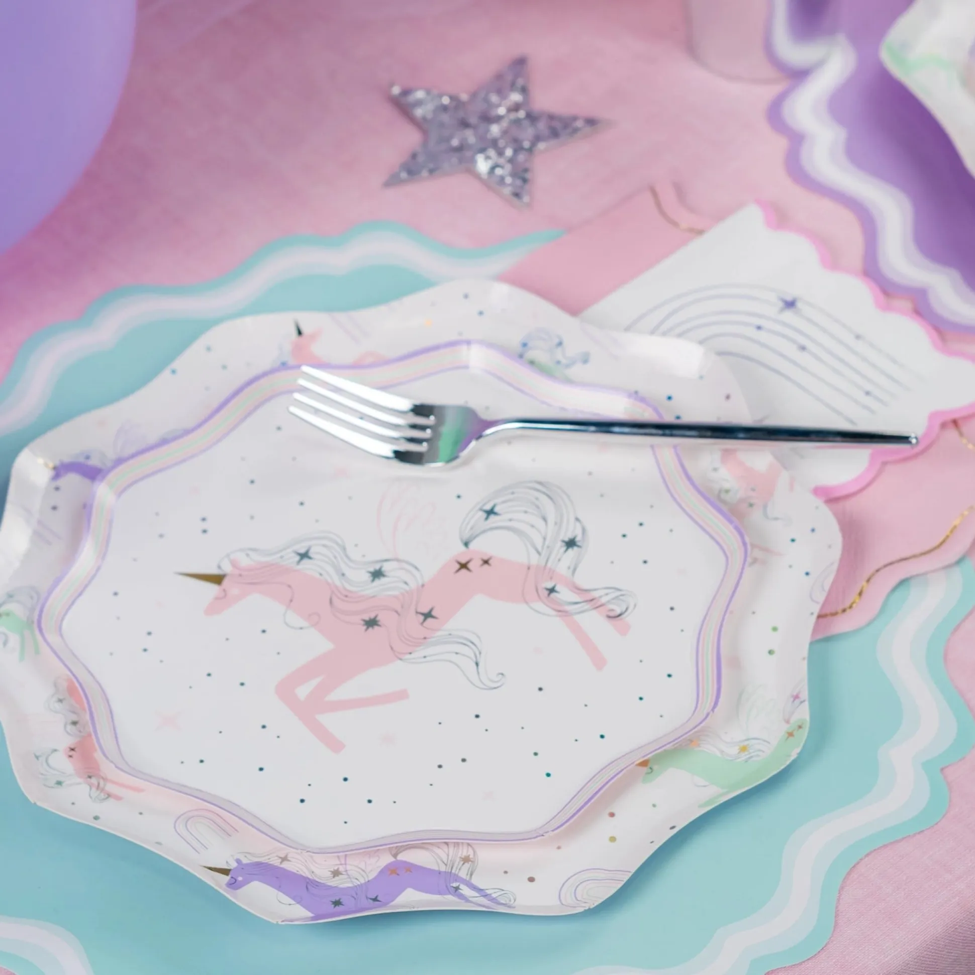 Magical Unicorn Dessert Plates 8ct