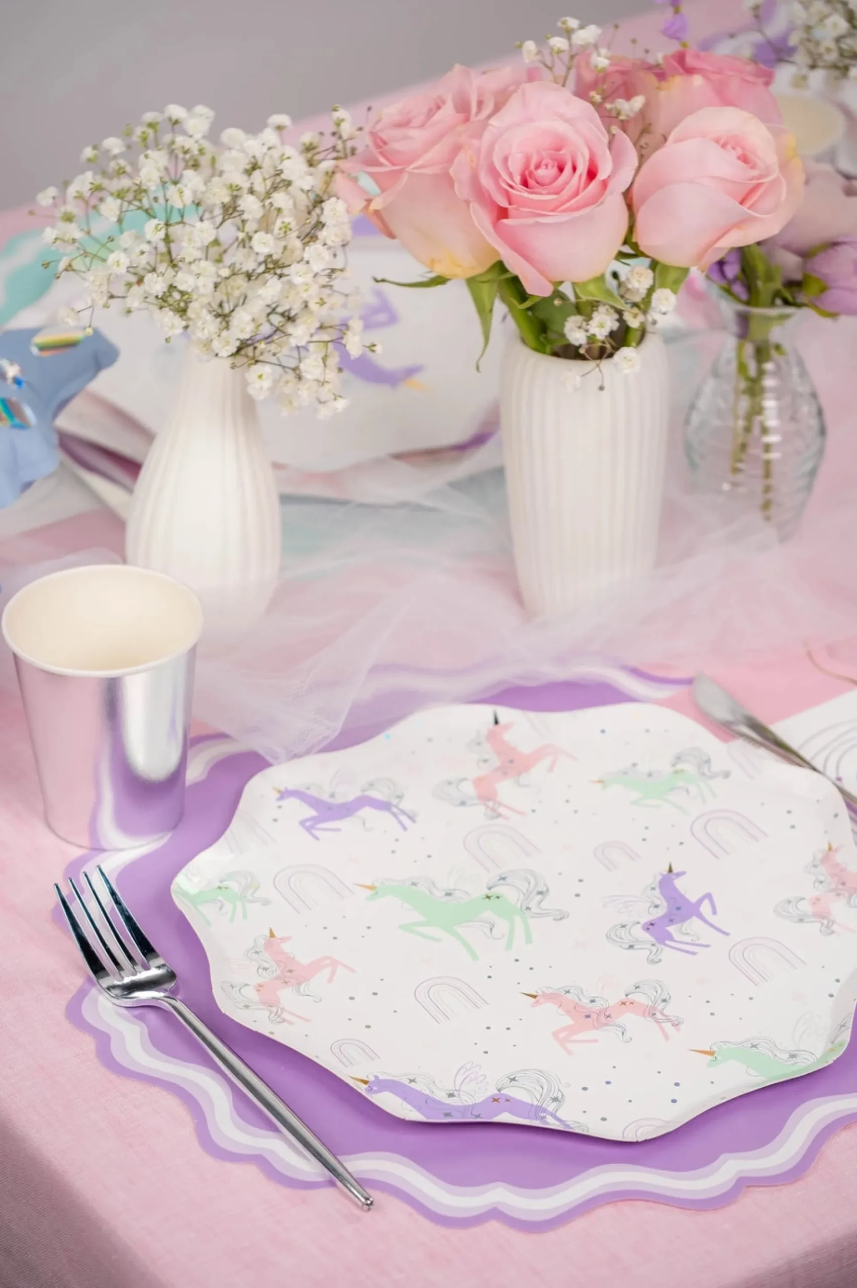 Magical Unicorn Lunch Plates 8ct