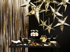 Matte Gold Fringe Curtain