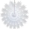 Medium White Tissue Paper Snowflake 19in