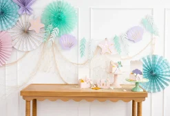 Mermaid Shells & Seaweed Garland 5ft