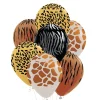 Metallic Animal Print Latex Balloons 8ct