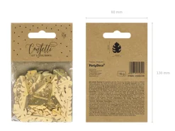Metallic Gold Tropical Leaf Confetti