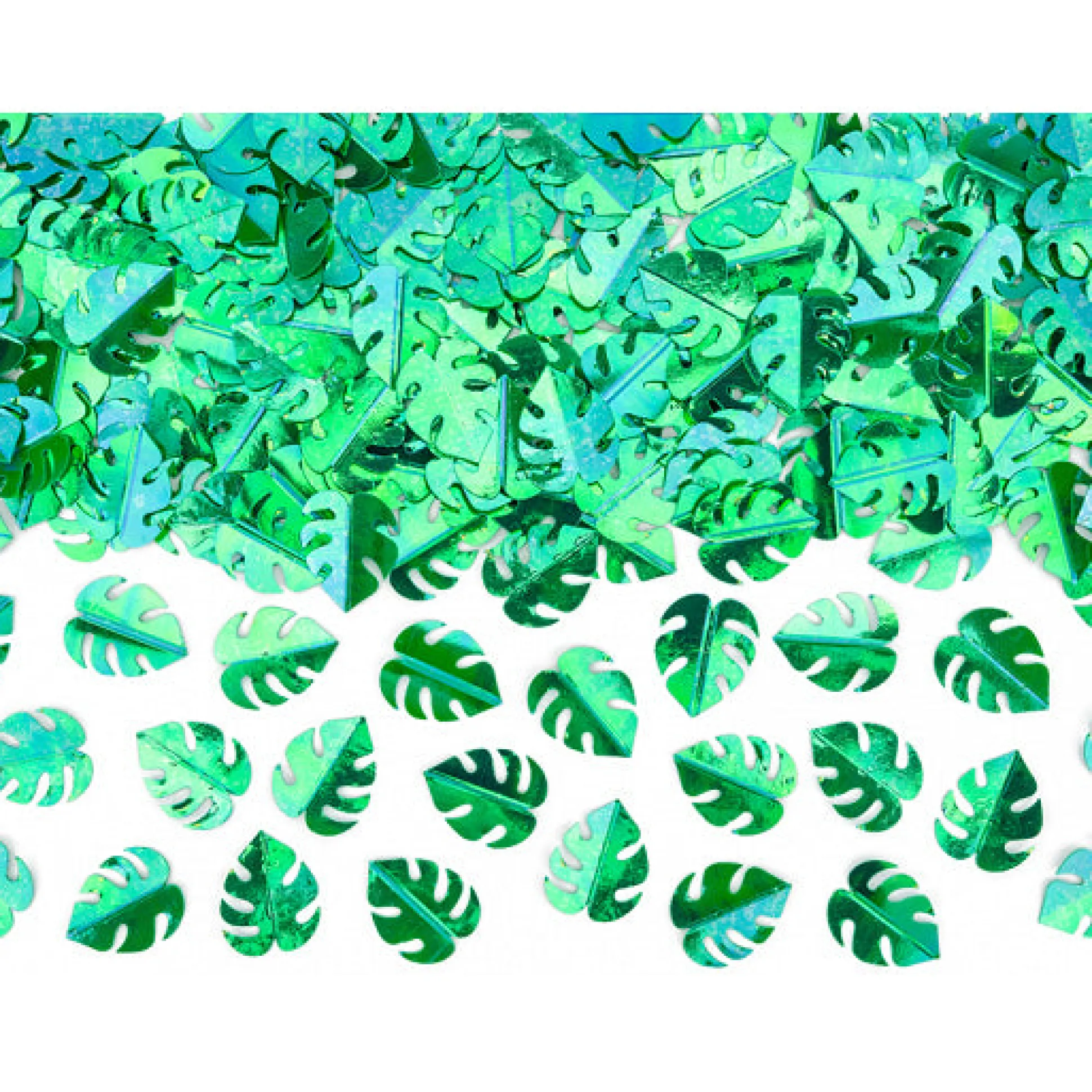 Metallic Green Palm Leaf Confetti