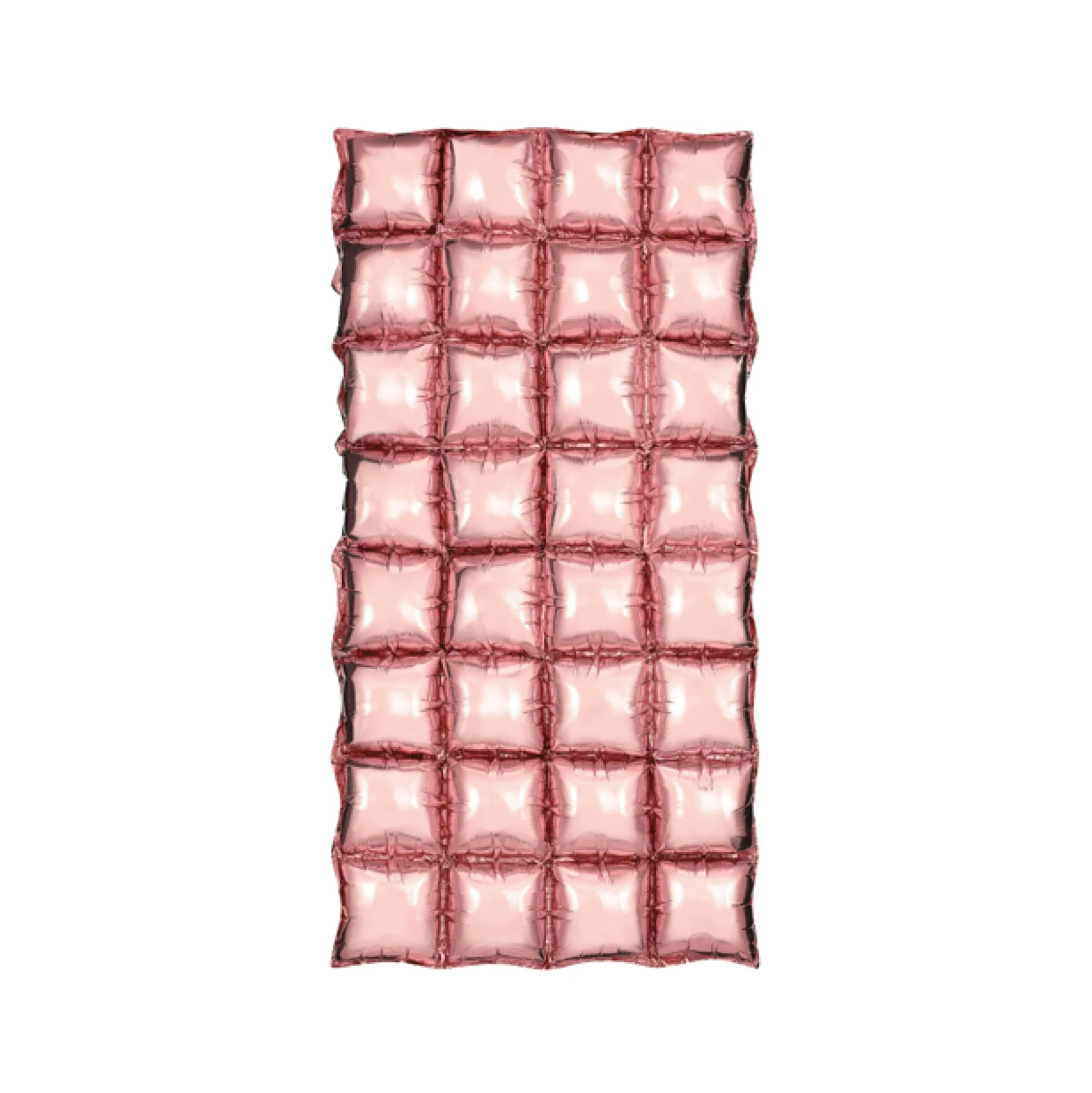 Metallic Rose Gold Waffle Balloon Wall Panel
