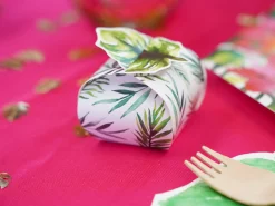 Mini Tropical Palm Leaf Favor Boxes 10ct