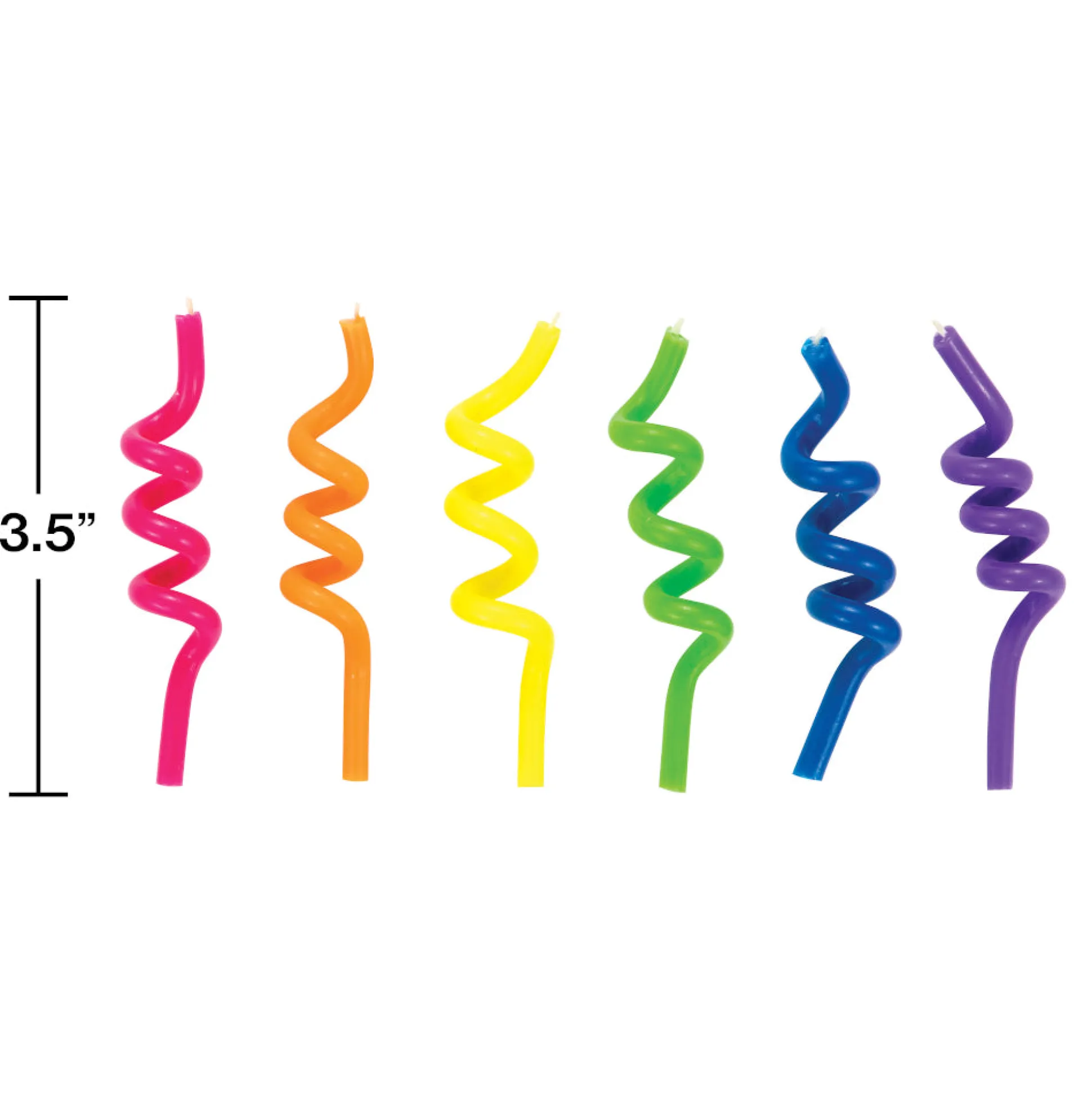 Multicolor Coil Birthday Candles