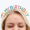 Multicolor It's My Birthday Headband