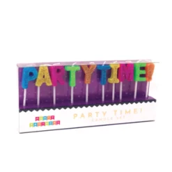 Multicolor Party Time Candles 10ct