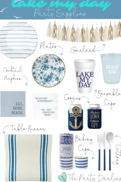 Nautical Anchors Down Bottoms Up Can Coozie