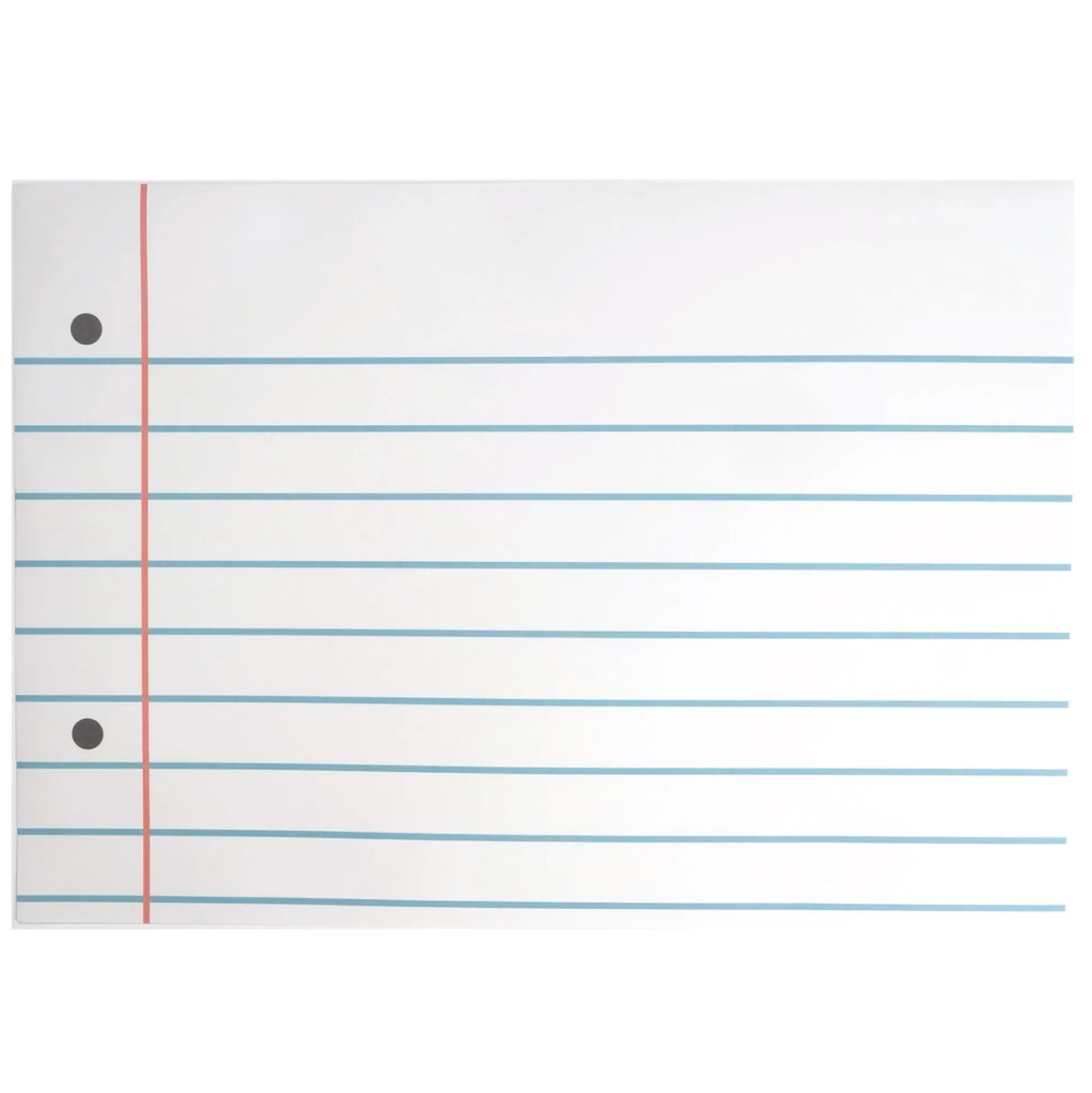 Notebook Ruled Paper Placemats 12ct