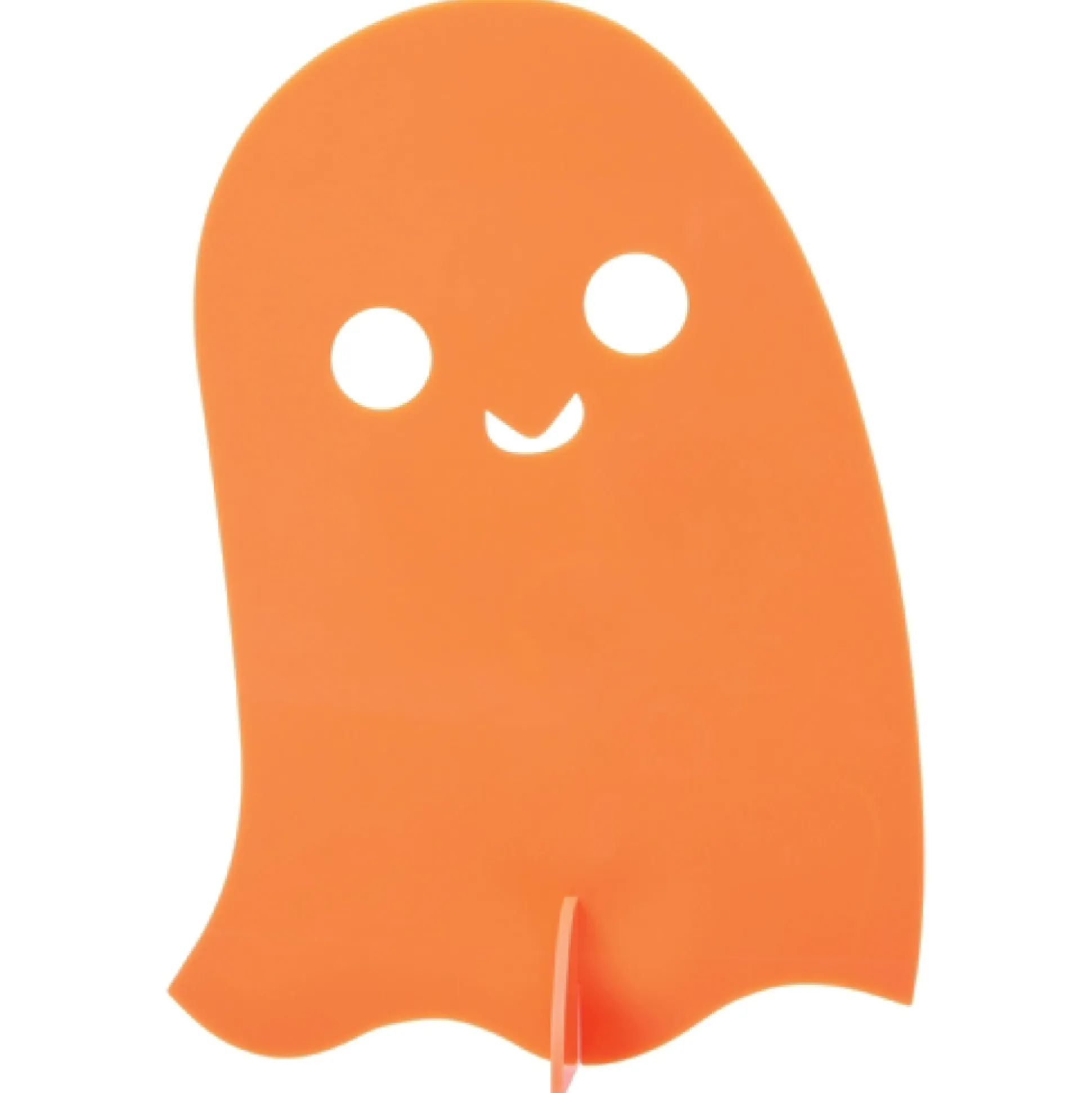 Orange Acrylic Ghost Decorations 3ct