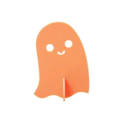 Orange Acrylic Ghost Decorations 3ct