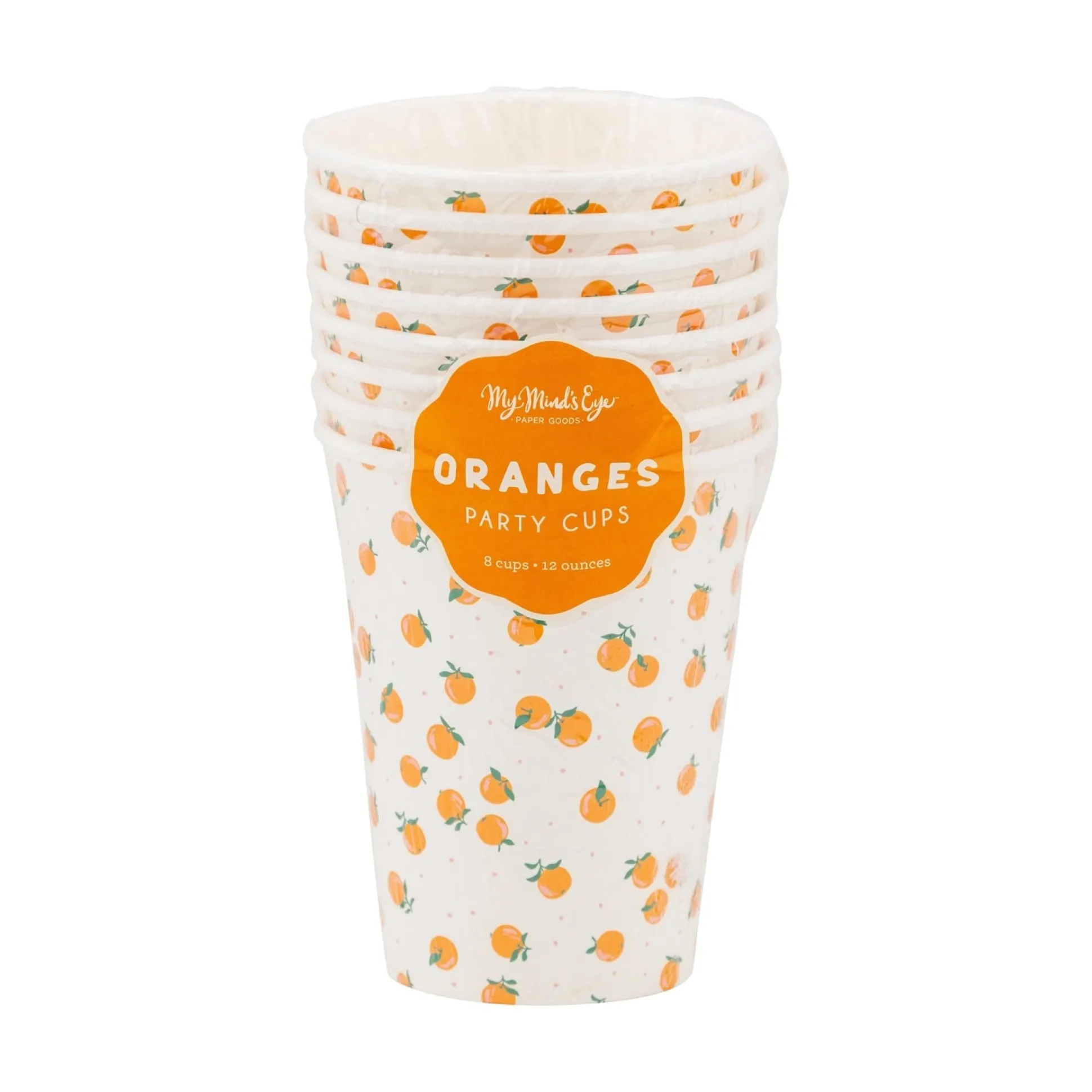 Orange Grove Party Paper Cups 8ct