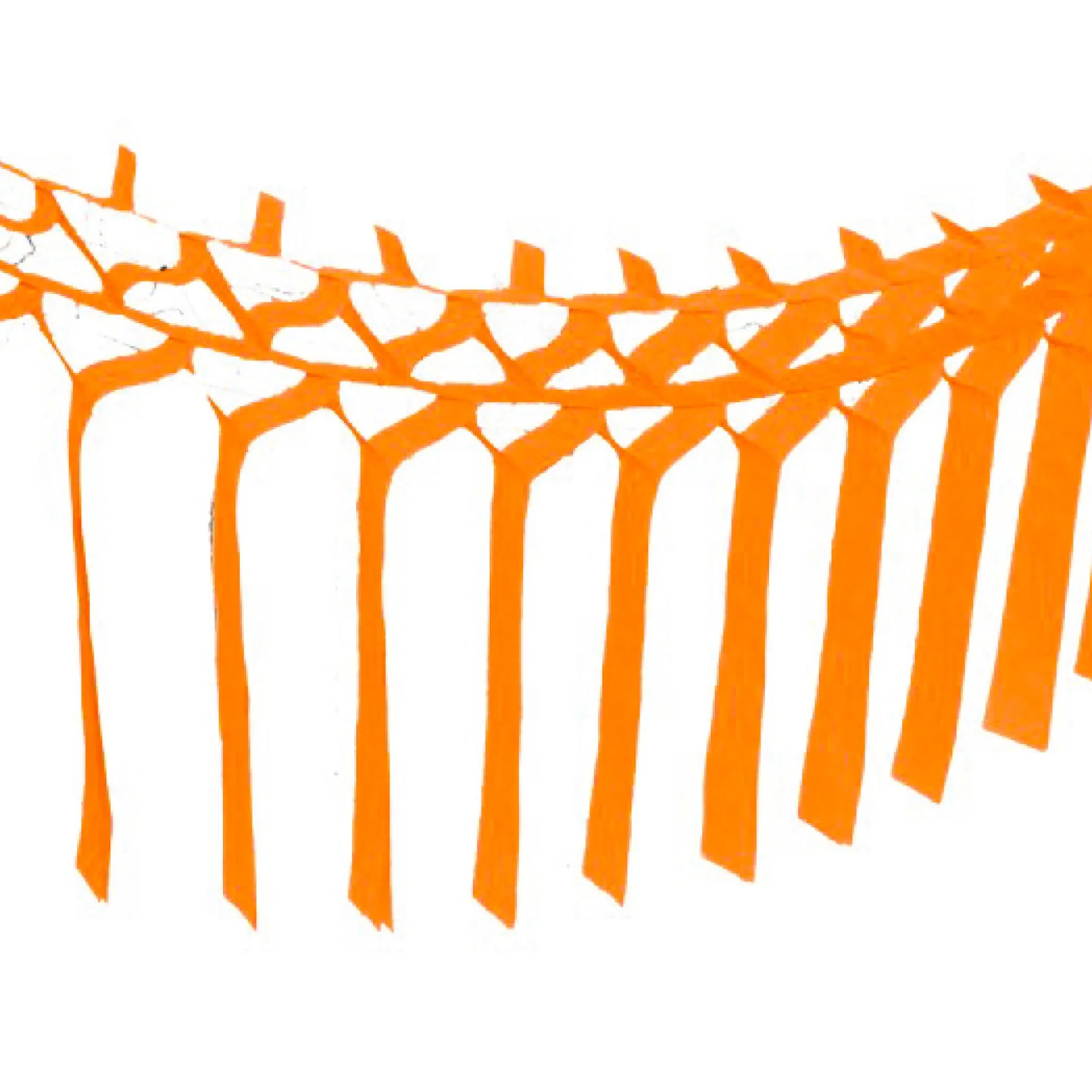 Orange Tissue Paper Streamer Garland 12ft