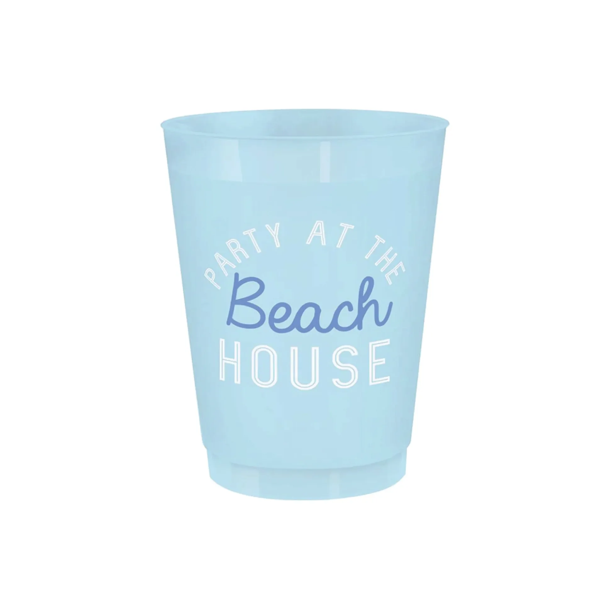 Party at the Beach House Frosted Plastic Cups 8ct