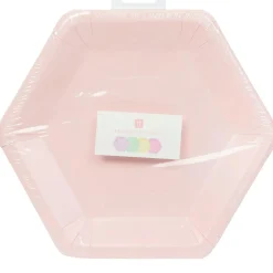 Pastel Hexagonal Dinner Plates 8ct