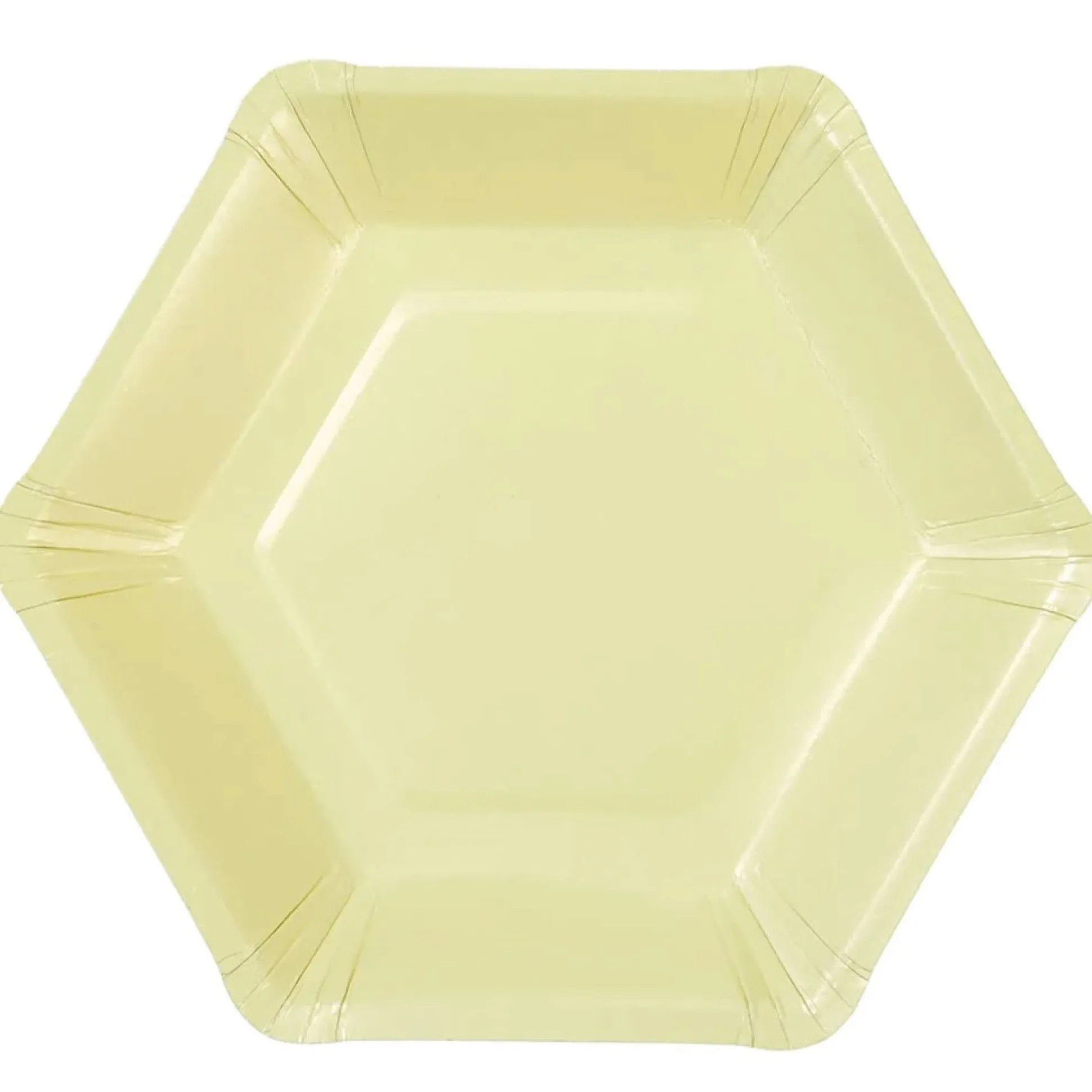 Pastel Hexagonal Dinner Plates 8ct