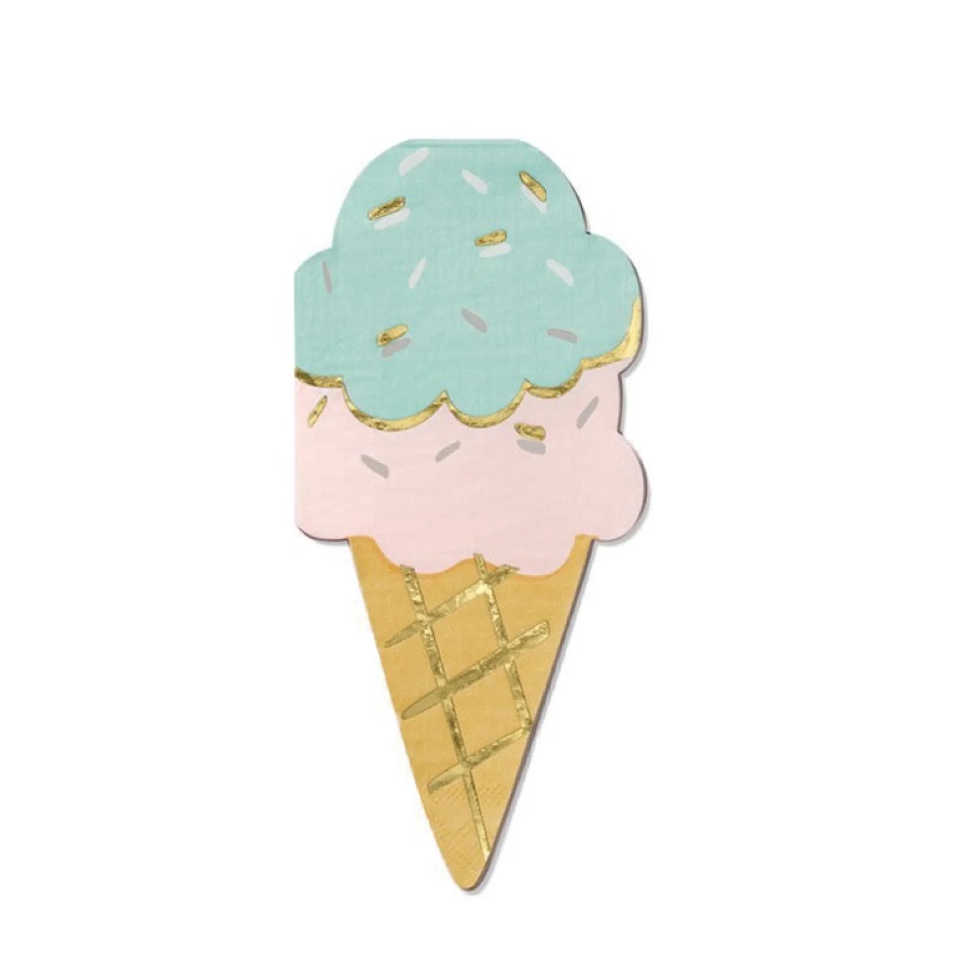 Pastel Ice Cream Cone Napkins 25ct