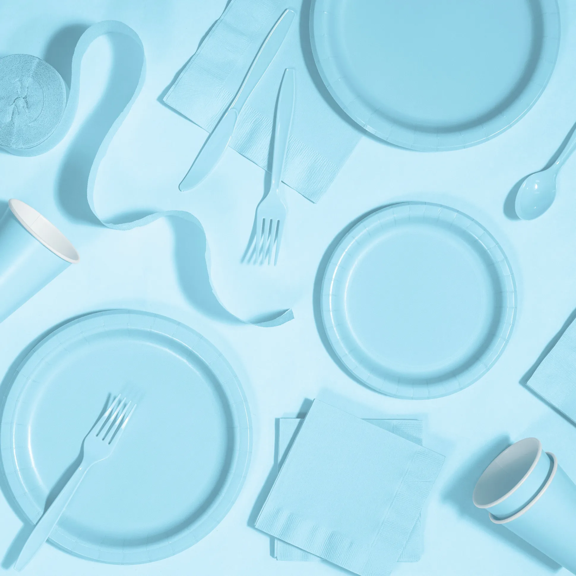 Pastel Light Blue Lunch Napkins 20ct