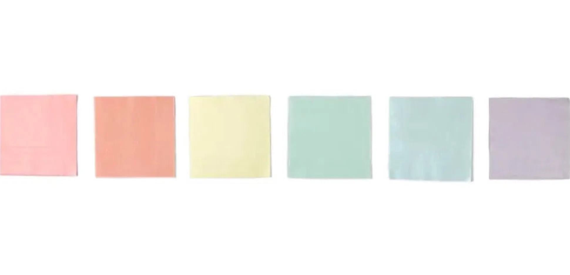 Pastel Multicolored Lunch Napkins 20ct
