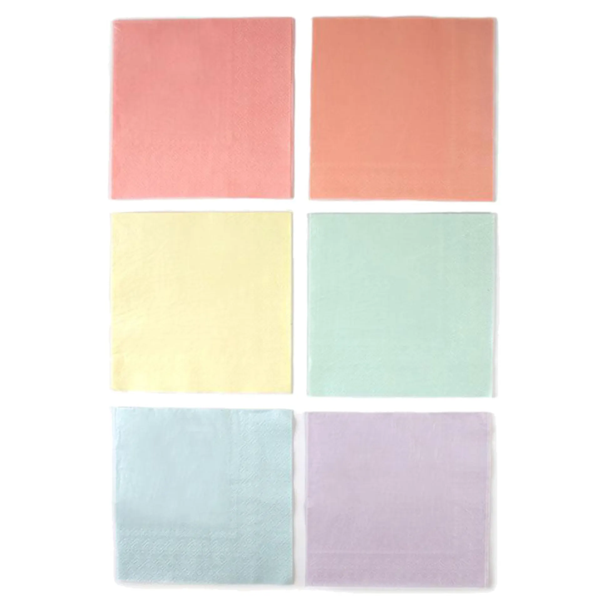 Pastel Multicolored Lunch Napkins 20ct
