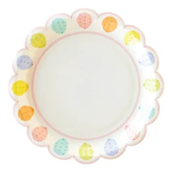 Pastel Speckled Egg Lunch Plates 8ct