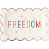 Patriotic Freedom Rectangle Lunch Plates 8ct