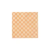 Peach & Cream Checkered Dessert Napkins 20ct
