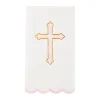 Petal Pink Cross Guest Towels 20ct