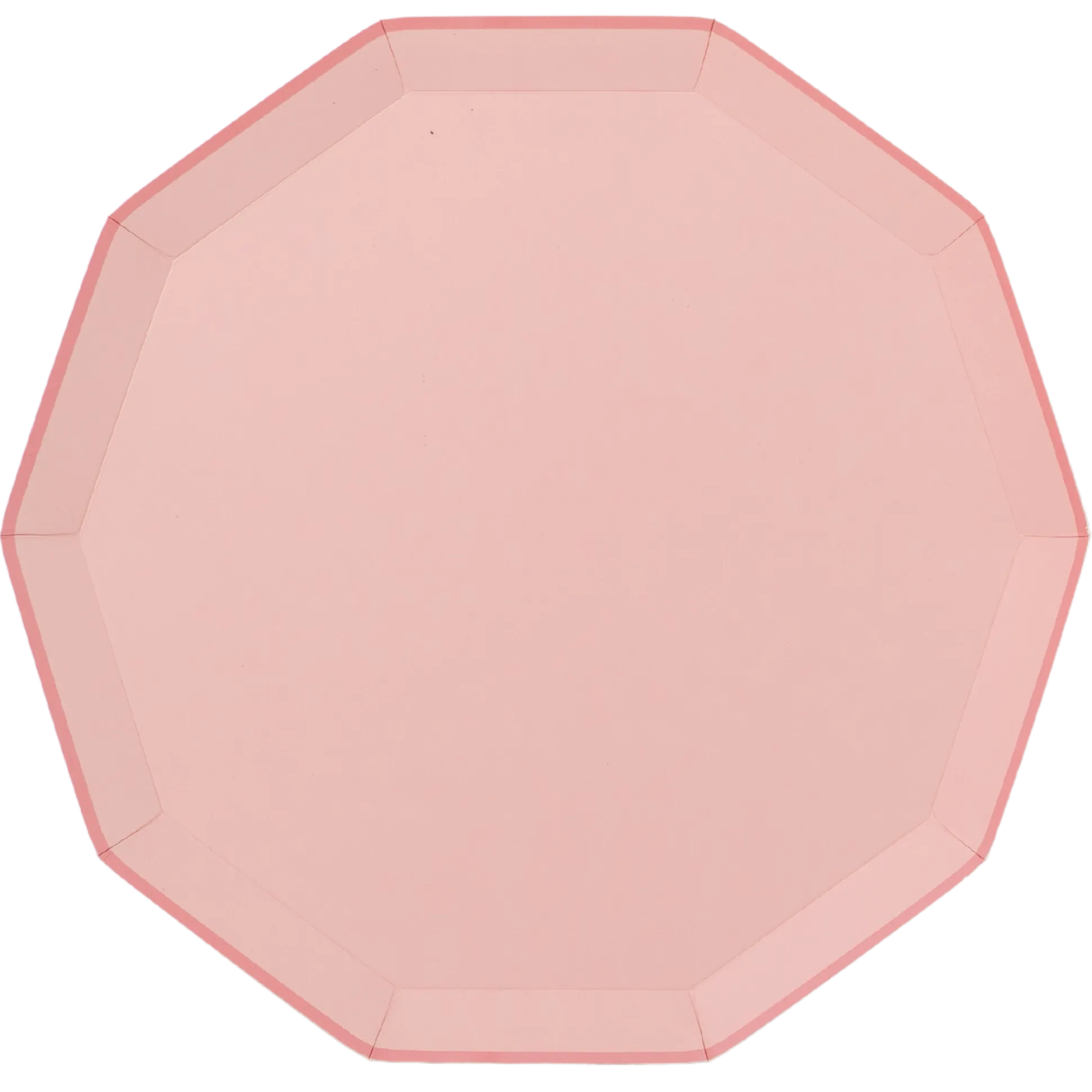Petal Pink Decagonal Dinner Plates 8ct