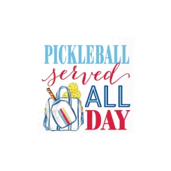 Pickleball Served All Day Dessert Napkins 20ct