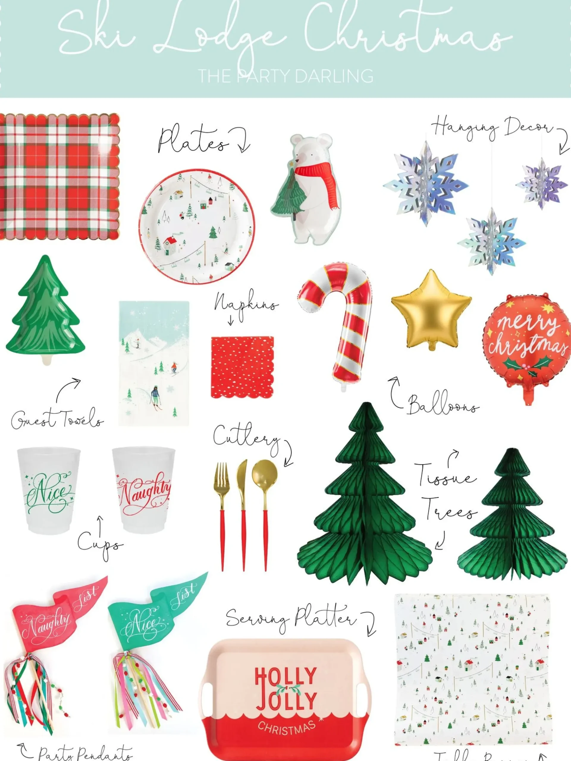 Pine Tree Lunch Plates 8ct