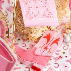 Pink Bandana Dessert Napkins 24ct
