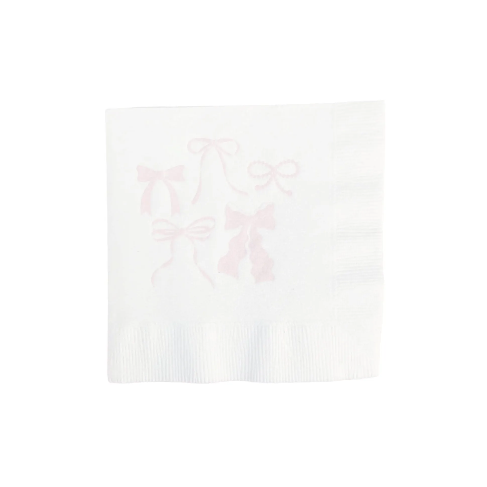 Pink Bows Dessert Napkins 20ct