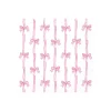Pink Bow Stripes Lunch Napkins 20ct