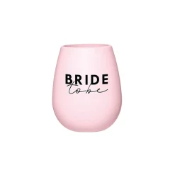 Pink Bride To Be Silicone Wine Glass 1ct
