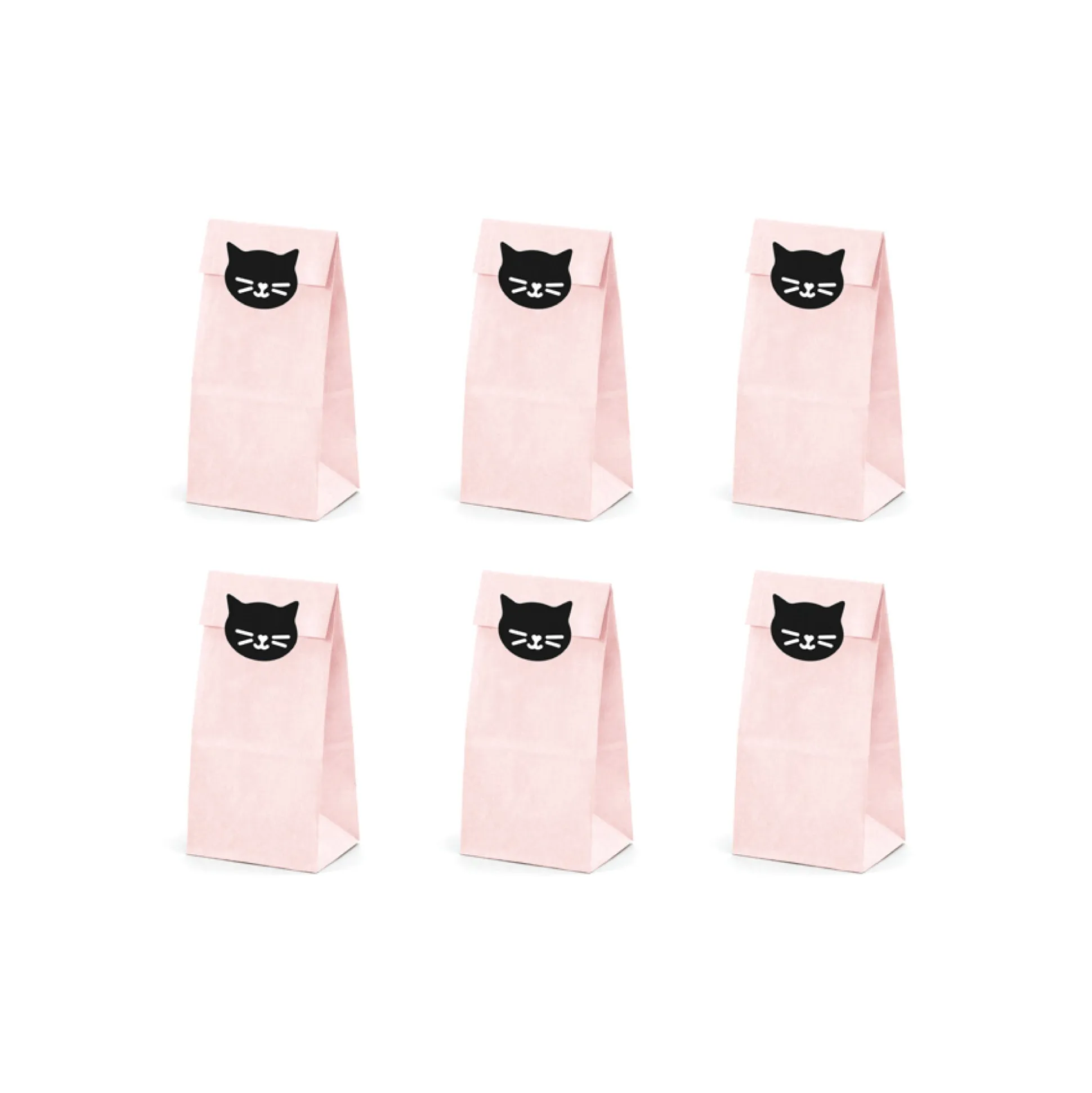 Pink Cat Treat Bags 6ct