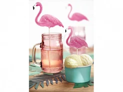Pink Flamingo Cake Toppers