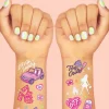 Pink Girl Party Temporary Tattoo Sheets 2ct