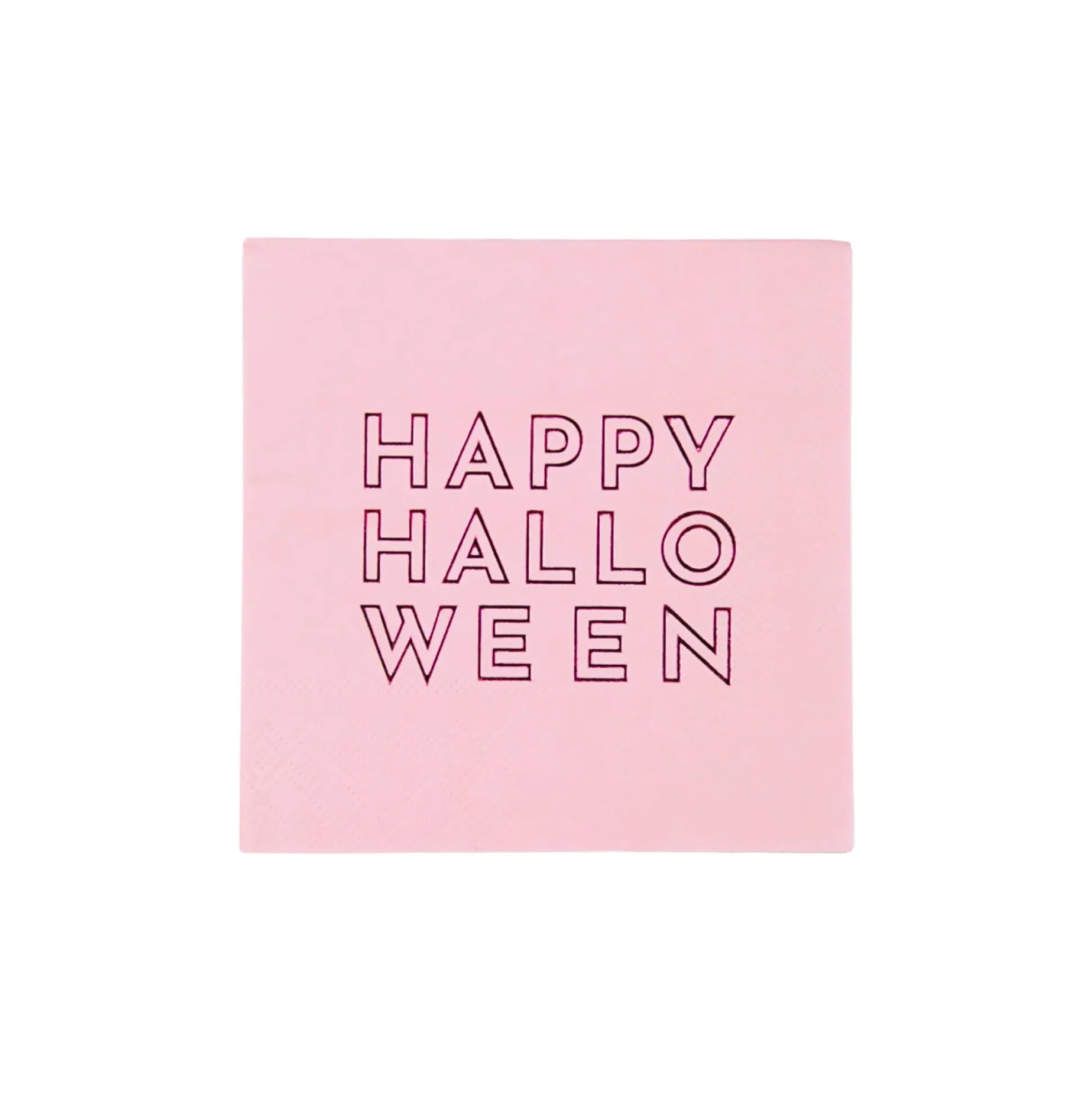 Pink Happy Halloween Dessert Napkins 20ct