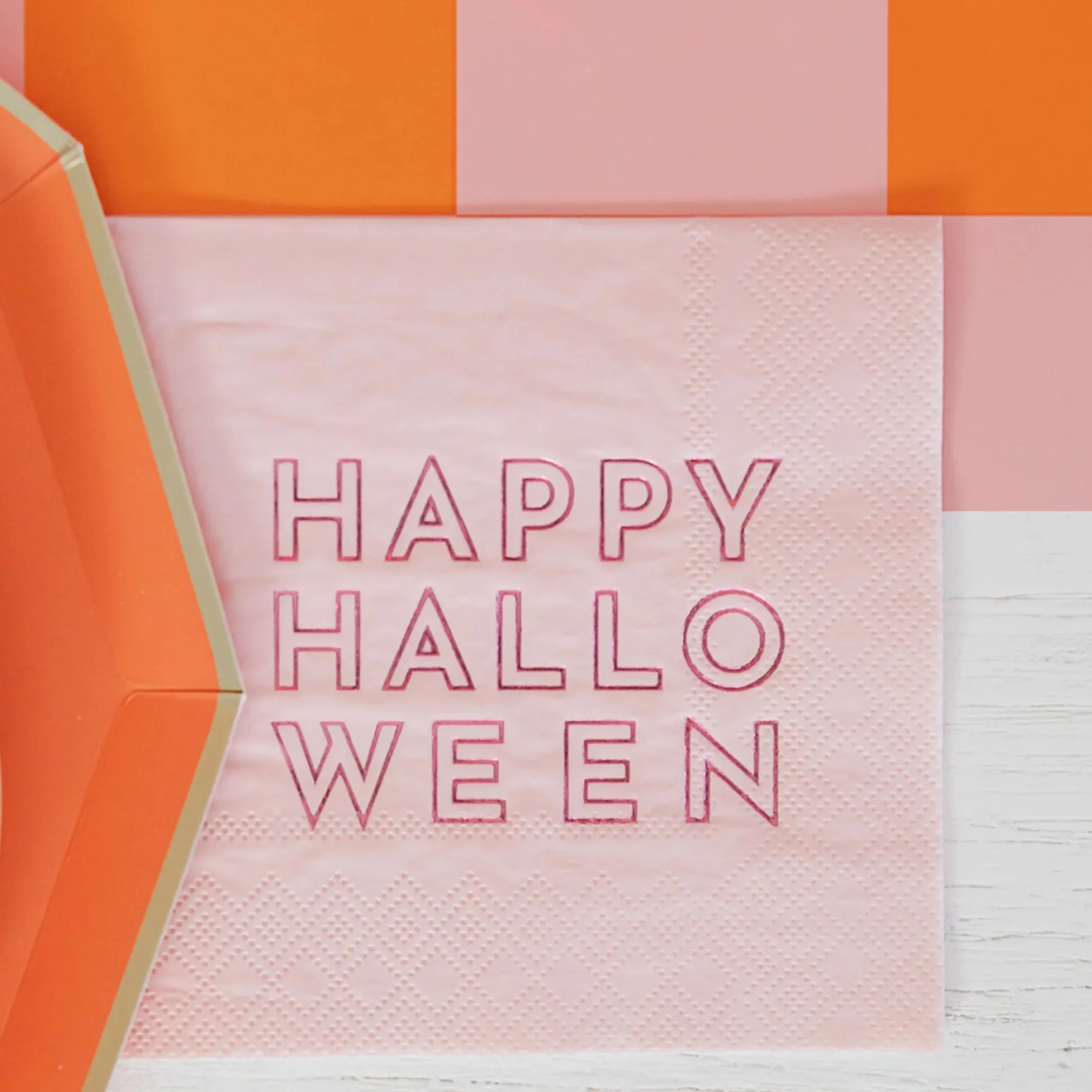 Pink Happy Halloween Dessert Napkins 20ct