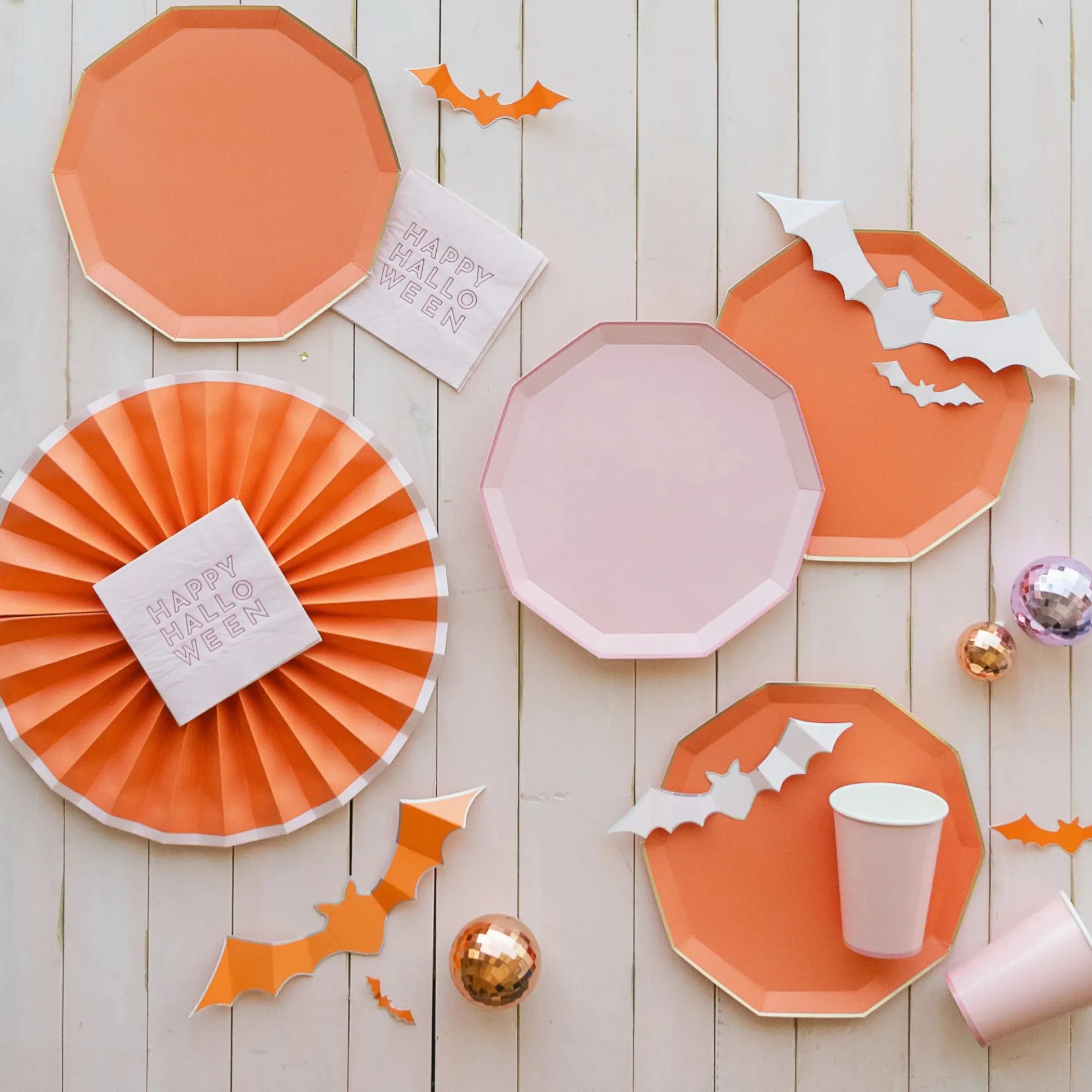 Pink Happy Halloween Dessert Napkins 20ct