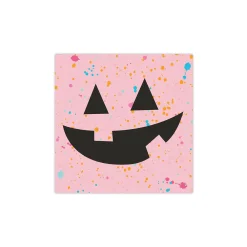 Pink Jack-O'-Lantern Dessert Napkins 20ct
