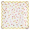 Pink & Orange Confetti Lunch Plates 8ct