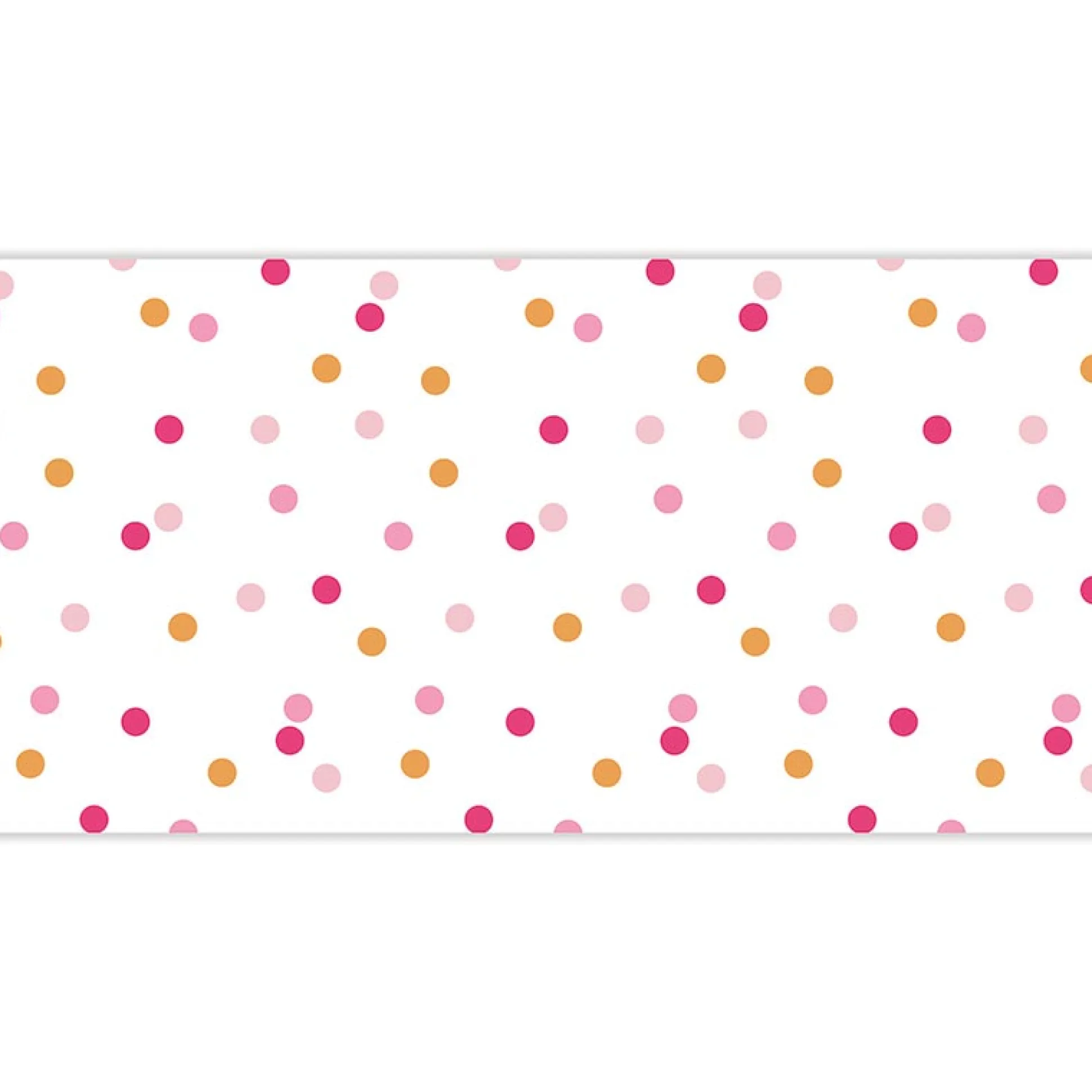 Pink & Orange Confetti Paper Table Runner 25ft